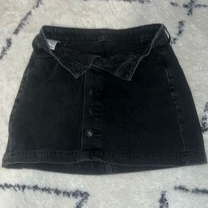 American Eagle Black Jean Skirt